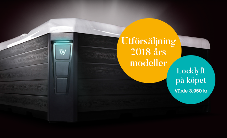 Utförsäljning av Wellis spabad 2018 års modeller