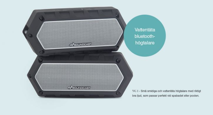 Soundcast vattentäta högtalare